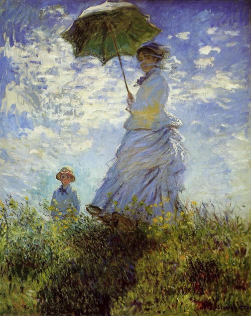 Monet The Walk or Woman with a Parasol